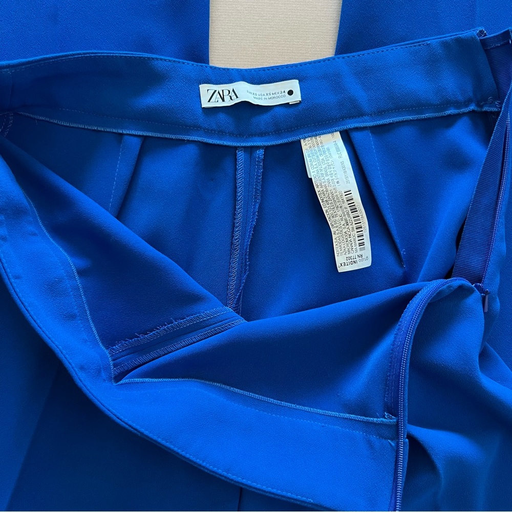 Zara Cobalt Blue Trouser Pants - Picture 8 of 15